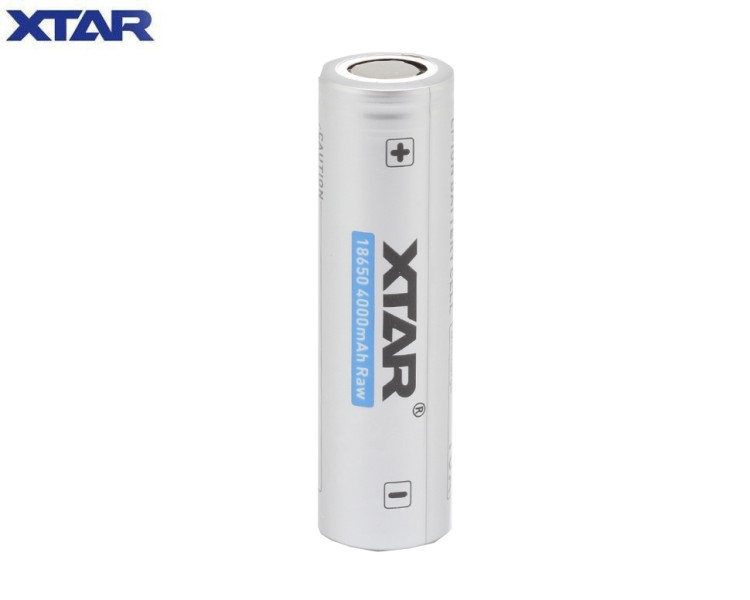Аккумулятор незащищенный ﻿XTAR 18650 3,6 В 4000 mAh RAW