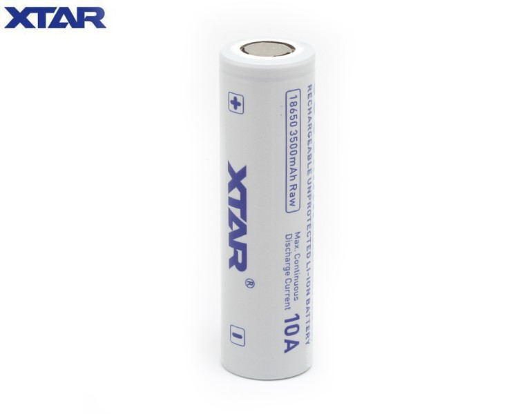Аккумулятор незащищенный XTAR 18650 3,6 В 3500 mAh RAW