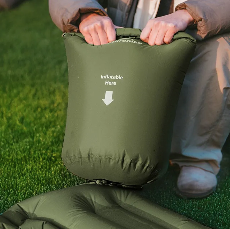 Naturehike CNK2550WS019 FC01 одноместный с подушкой, зеленый