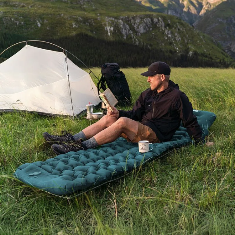 Naturehike CNK2550WS019 FC01 одноместный с подушкой, зеленый