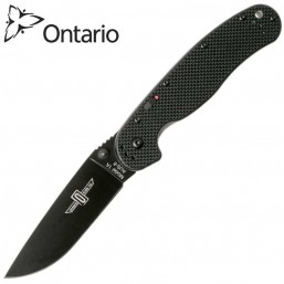 Нож Ontario RAT-1A Black Blade Black G-10 8871