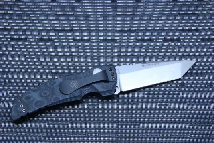 Нож Hogue EX-01 Auto Tanto Stonewash Black/Grey G10 34129TF