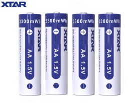 Аккумулятор Li-ion XTAR AA 3300 mWh, 2000 mAh 1.5 В 4 шт