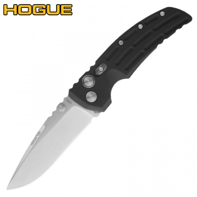 Нож Hogue EX-01 Auto Drop Point Stonewash Black 34130TF