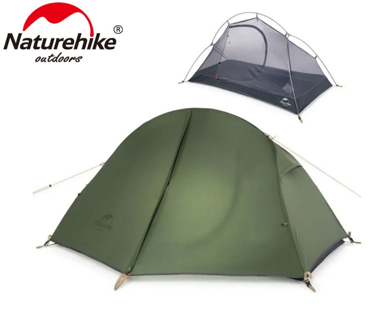Naturehike NH18A095-D 1-местная зеленая + коврик