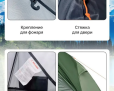 Naturehike NH18A095-D 1-местная зеленая + коврик