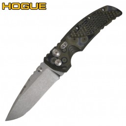 Нож Hogue EX-01 Auto Drop Point Stonewash Green/Grey G-Mascus 34138TF