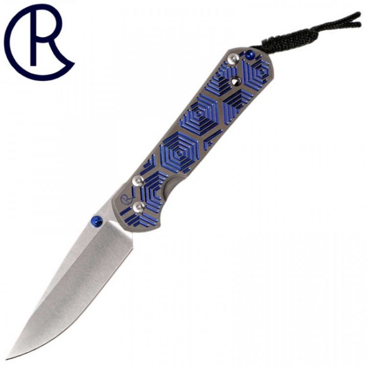 Нож Chris Reeve Large Sebenza 21 CGG Hex Blue L21-1042 BL