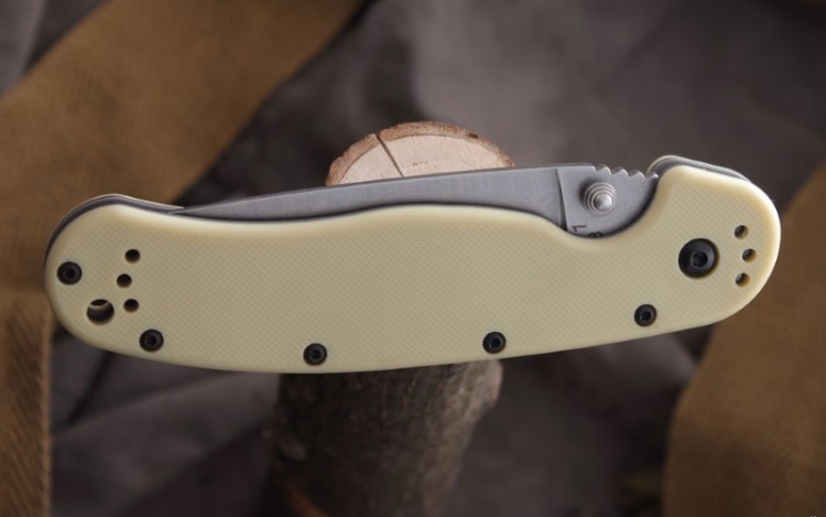Нож Ontario RAT-1 Stonewashed Desert Tan GRN 8880TN