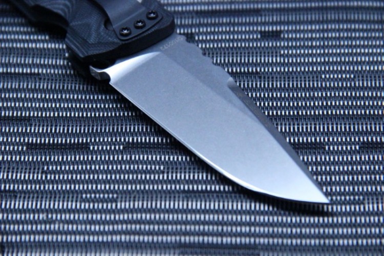 Нож Hogue EX-01 Auto Drop Point Stonewash Black/Grey G-Mascus 34139TF