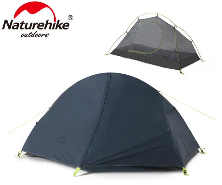 Naturehike NH18A095-D 1-местная синяя + коврик