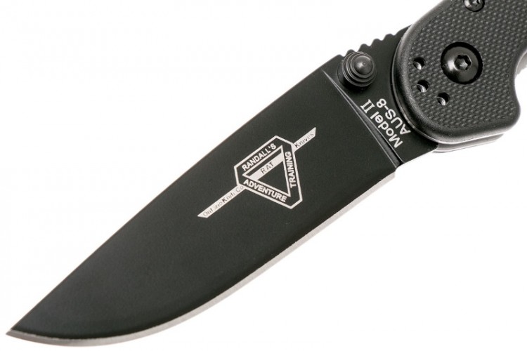 Нож Ontario RAT-2 Black Blade Black GRN 8861