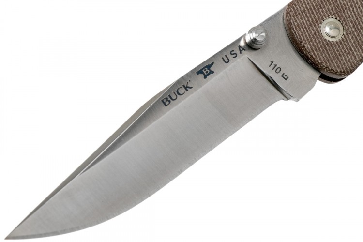 Нож BUCK 110 Slim Pro Brown Micarta 0110BRS4