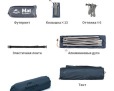 Naturehike Cloud Up 3 Синяя (NH18T030-T) 3-местная