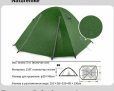 Naturehike Star серии P Зеленая (NH18Z044-P) 4-местная