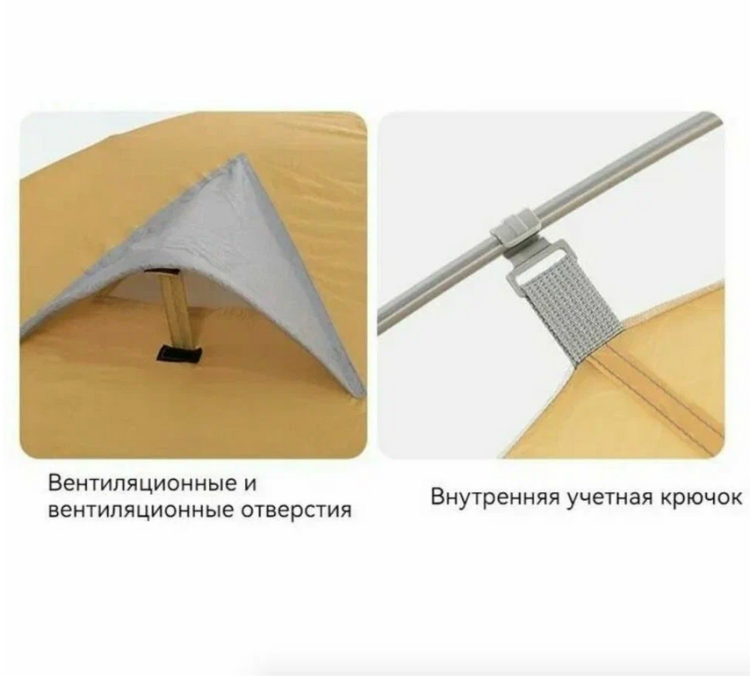 Naturehike Star серии P Зеленая (NH18Z044-P) 4-местная