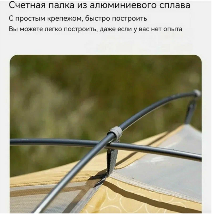 Naturehike Star серии P Зеленая (NH18Z044-P) 4-местная