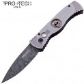 Нож Pro-Tech TR 2 Skull Custom Special Grey Chad Nichols Damascus TR-2.63Skull-D