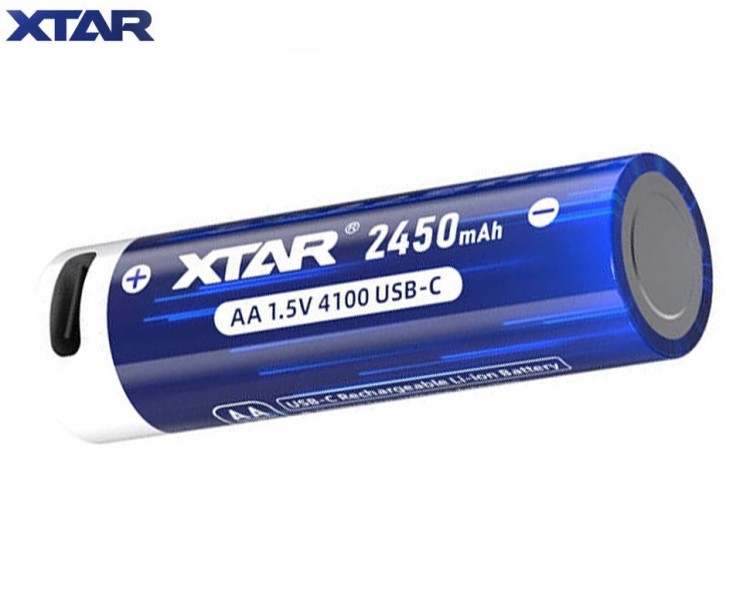 Аккумулятор Li-ion XTAR AA Type-C 4100 mWh, 2450 mAh 1.5 В