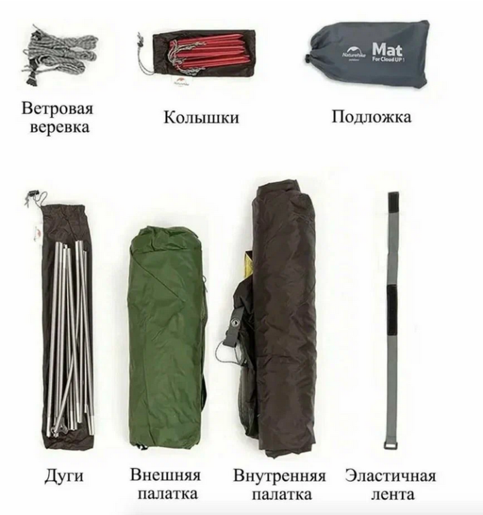 Naturehike Cloud Up 2 (NH17T001-T) 2-местная