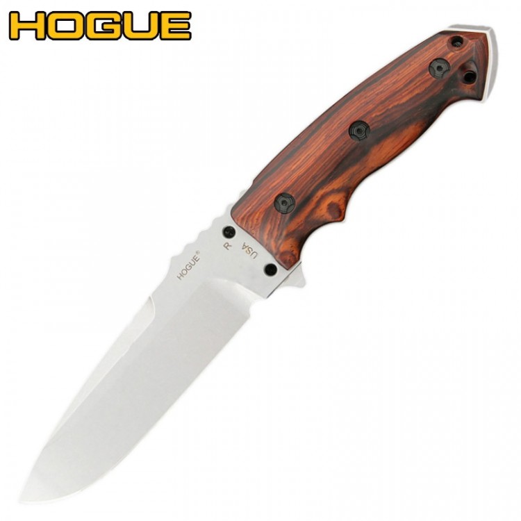 Нож Hogue EX-F01 7" Stonewash CocoBolo Wood 35156TFR