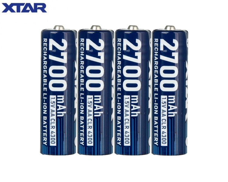 Аккумулятор Li-ion XTAR AA CLR 4300mWh, 2700 mAh 1.5 В