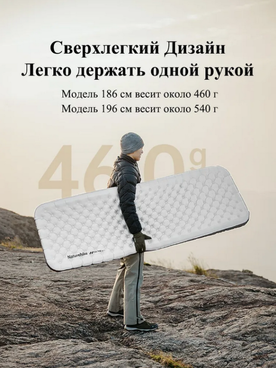 Naturehike CNK2450WS038 Tuye6.5, прямоугольный, серебряный