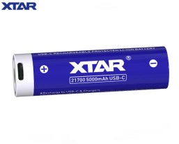 Аккумулятор XTAR 21700 3,6 В 5000 mAh (+USB порт)
