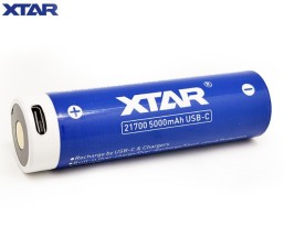 Аккумулятор XTAR 21700 3,6 В 5000 mAh (+USB порт)