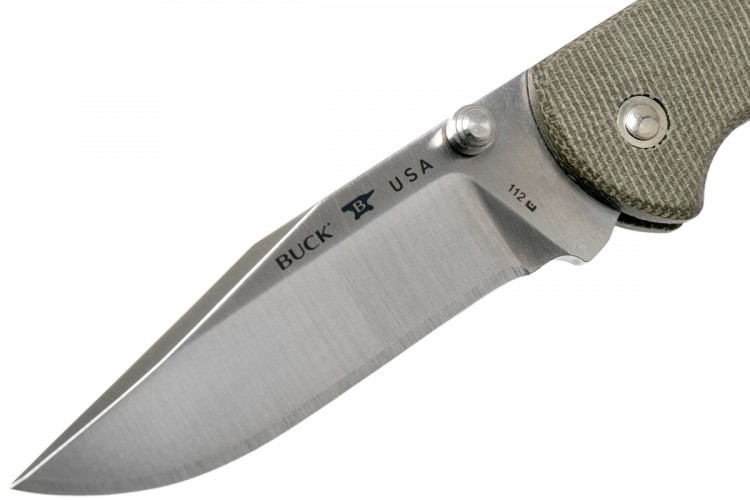 Нож BUCK 112 Slim Pro Green Micarta 0112ODS6