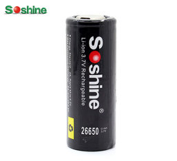 Аккумулятор Soshine 26650 3,7 В 4200 mAh 1 шт.  