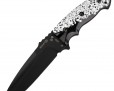 Нож Hogue EX-F01 7" Skulls & Bones Black 35159BKSR