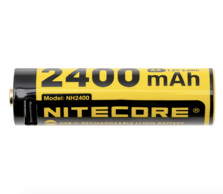 Аккумулятор Li-ion Nitecore NH2400 AA Type-C 3600 mWh, 2400 mAh 1.5 В