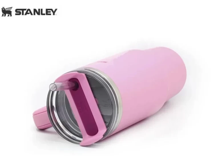 Термокружка Stanley Quencher H2.0 с трубочкой 0,887L пионовая