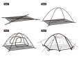 Naturehike CNK2300ZP024 Cloud-Creek 2-местная, коричневая