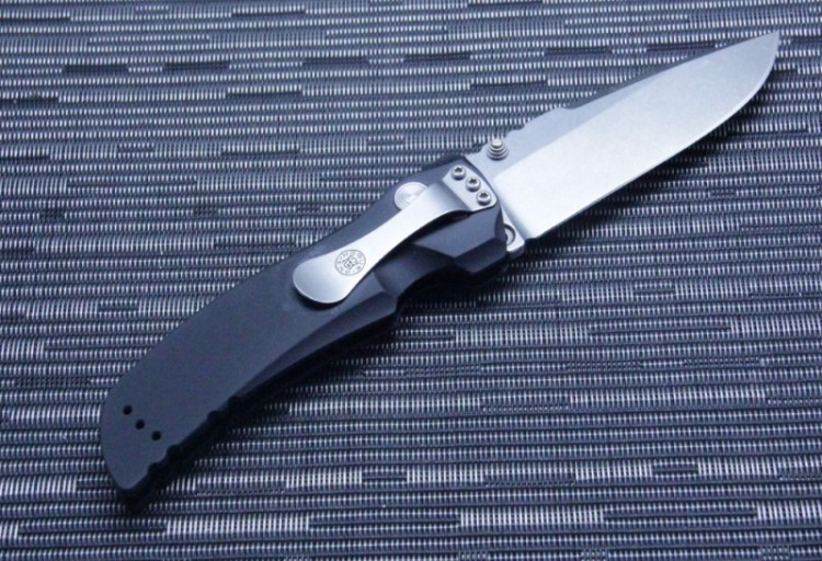 Нож Hogue EX-01 Drop Point 4" Stonewash Black 34150TF