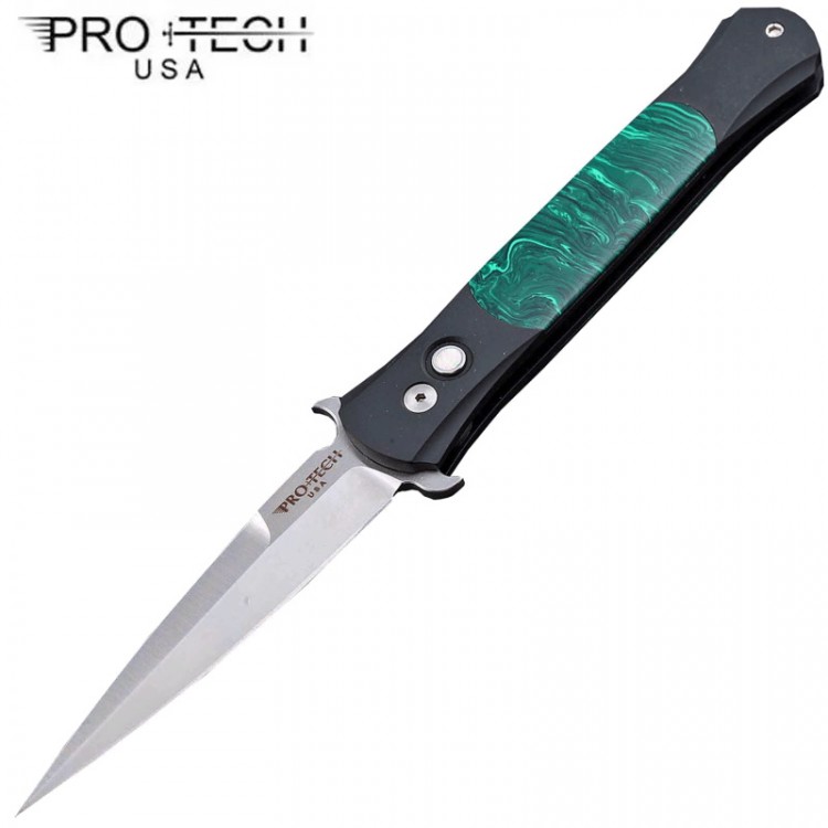 Нож Pro-Tech The Don Malachite Inlays 1704Malachite