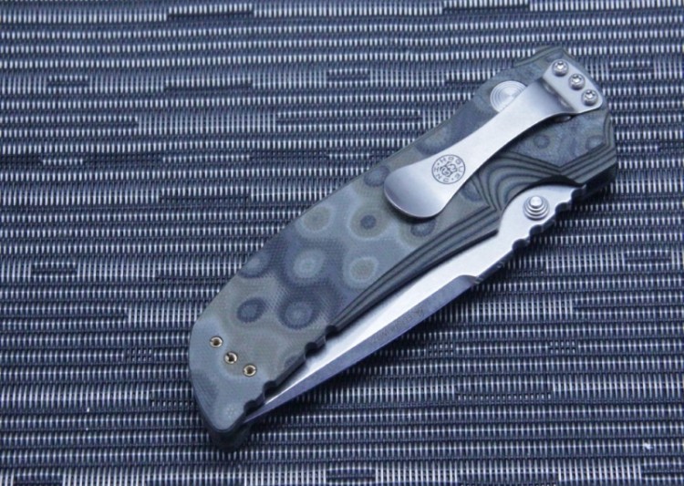 Нож Hogue EX-01 Drop Point 4" Stonewash Green/Grey G10 34158TF