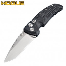 Нож Hogue EX-01 Drop Point 4" Stonewash Black/Grey G10 34159TF