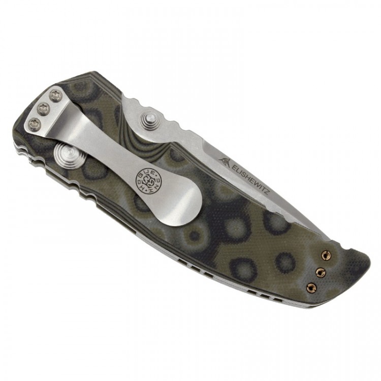 Нож Hogue EX-01 Drop Point 3.5" Stonewash Green/Grey G10 34178TF