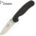 Нож Ontario RAT-1 Limited Edition (стальной Satin, D2, Carbon fiber)