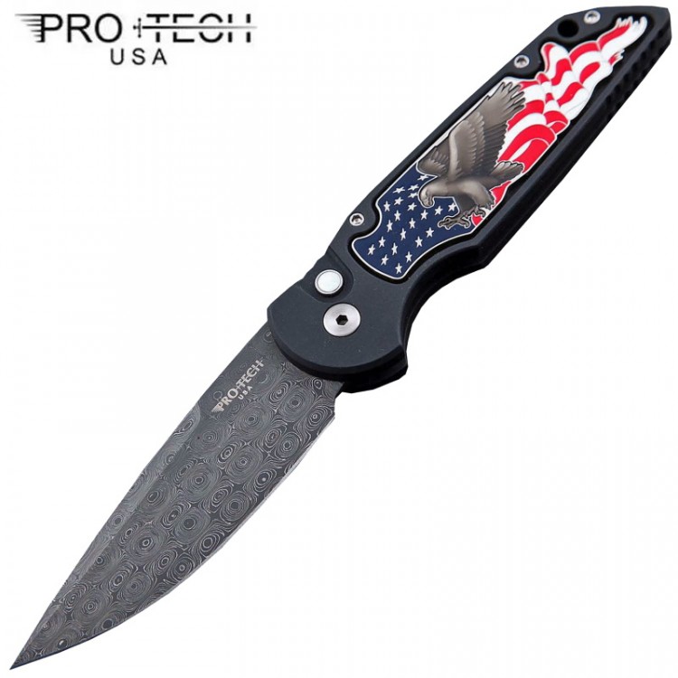 Нож Pro-Tech TR-3 B Shaw Eagle Inlay Damascus TR-3.45-Eagle/Dam