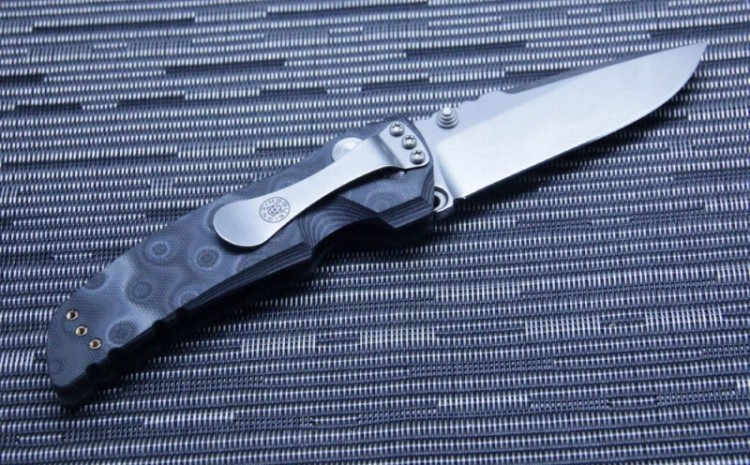 Нож Hogue EX-01 Drop Point 3.5" Stonewash Black/Grey G10 34179TF