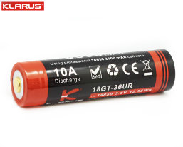 Аккумулятор Klarus 18GT-LT36UR 3600 mAh (+USB порт зарядки)