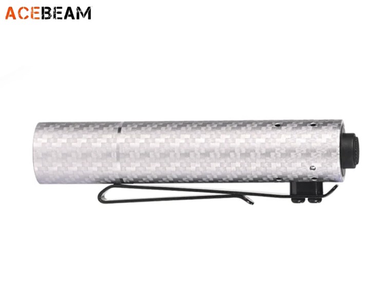 Acebeam Rider RX 2.0 Al Silver Carbon Fiber Pattern