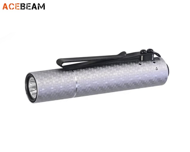 Acebeam Rider RX 2.0 Al Silver Carbon Fiber Pattern