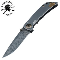 Нож Spartan Blades Harsey Folding Damascus SF10CustCNDAMBronze