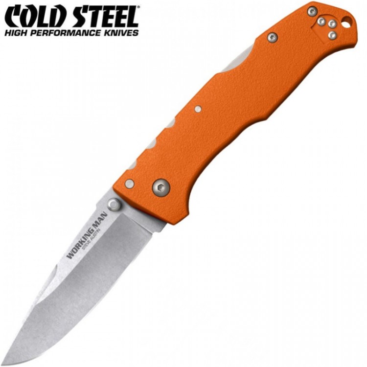Нож Cold Steel 54NVRY Steve Austin Working Man Blaze Oran