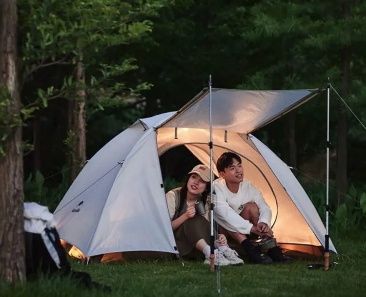Naturehike CNK2300ZP024 Cloud-Creek 3-местная, коричневая