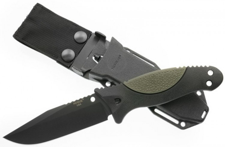 Нож Hogue EX-F02 4.5" Clip Point Black/Green 35251BKR